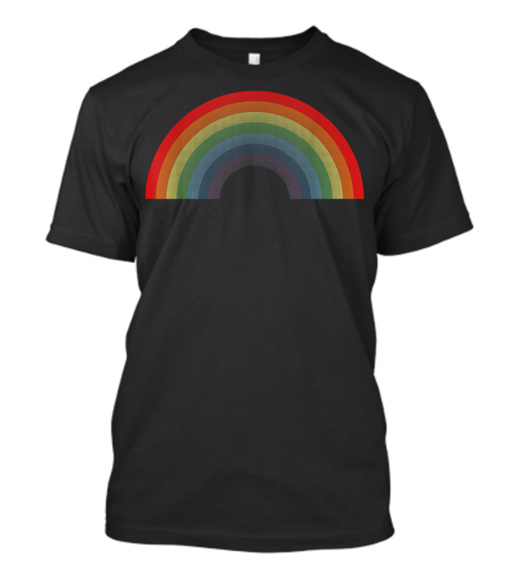 Rainbow Vintage 80's Style Gay Pride Retro Arch T-Shirt