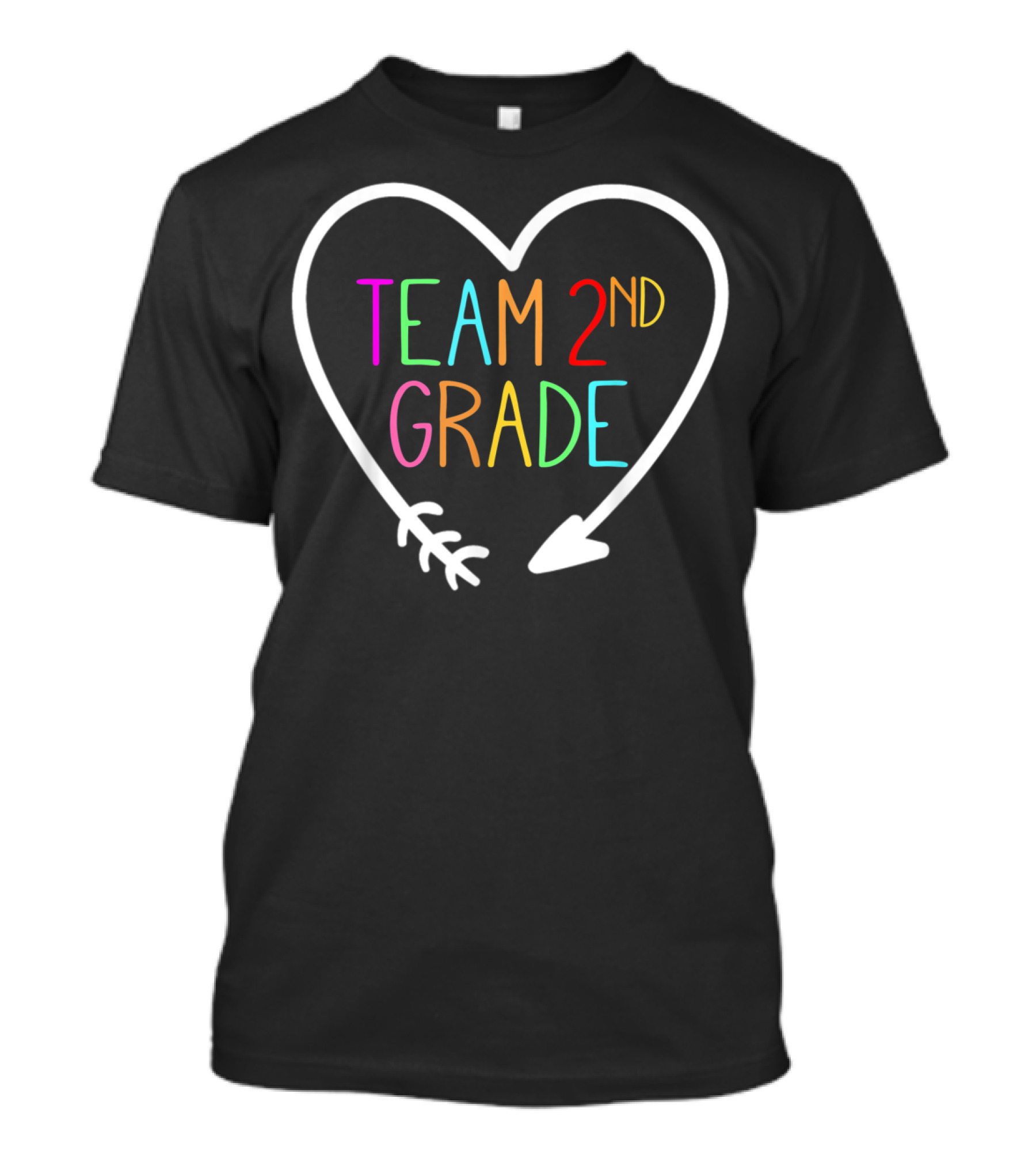 Team 2nd Grade Heart Arrow T-Shirt