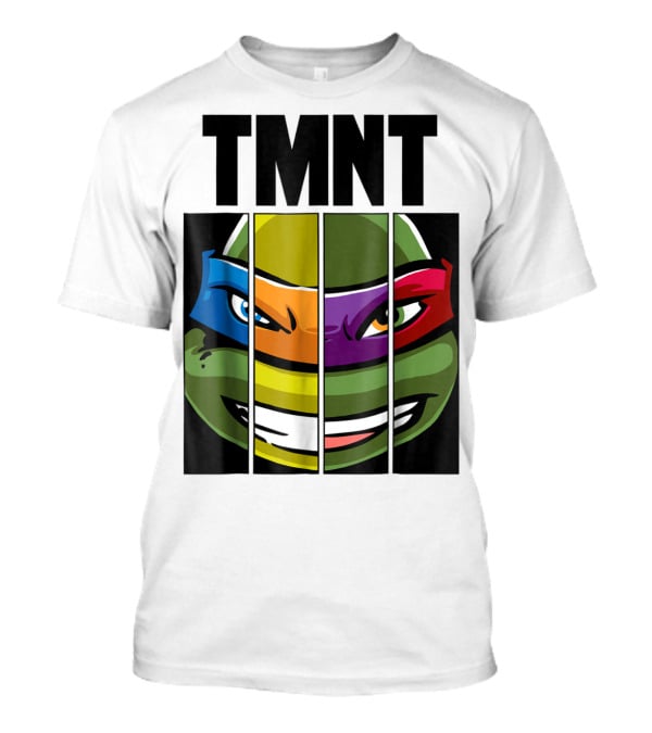 TMNT Turtle Faces Colorful Bandana Mashup T-Shirt