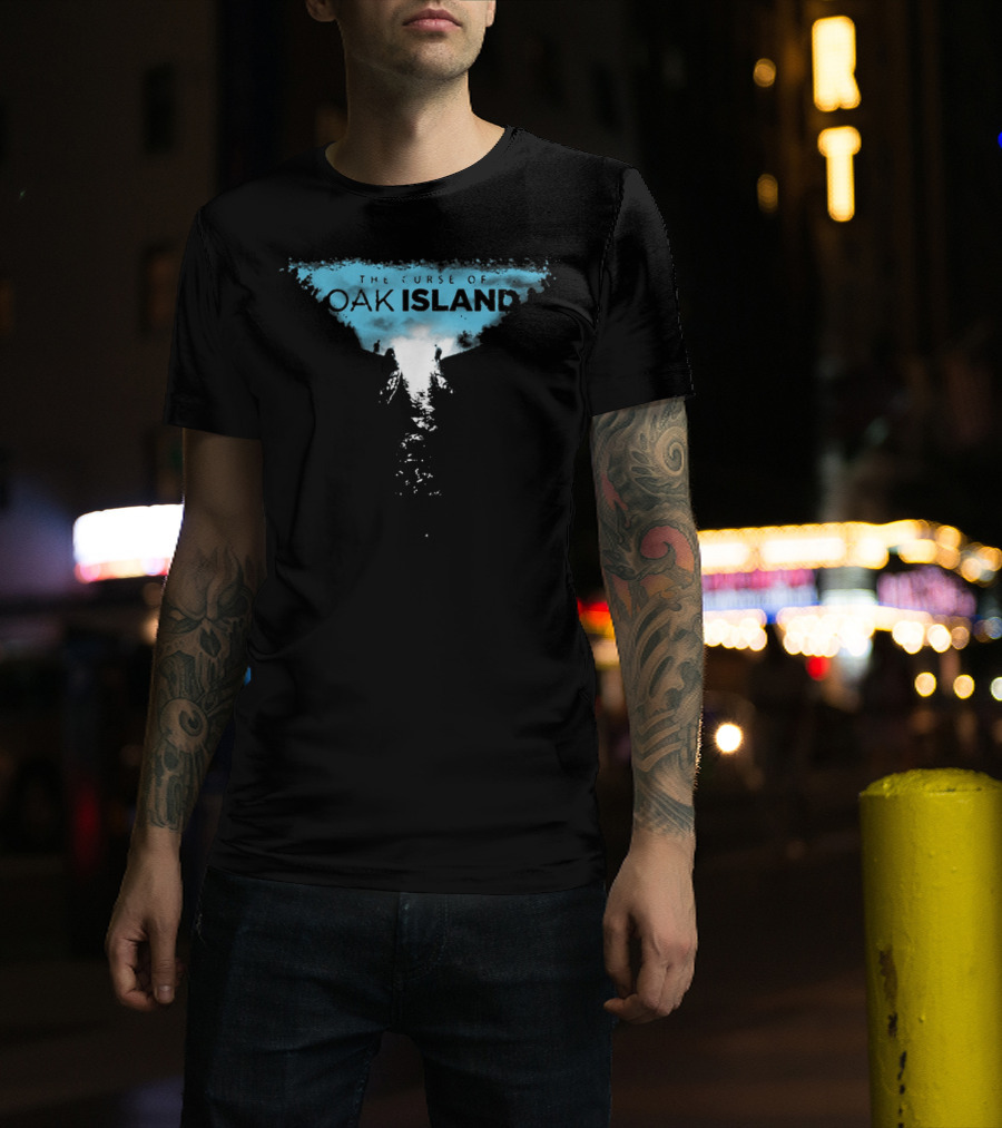 The Curse Of Oak Island Mysterious Treasure Excavation Scene T-Shirt