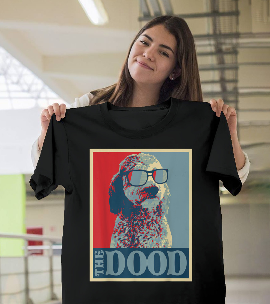 The Dood Goldendoodle Doodle Mom And Dood Dad Retro T-Shirt