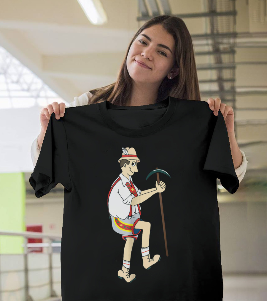 Yodely Guy The Price Is Right Cliff Hangers Game Character Bavarian Lederhosen T-Shirt