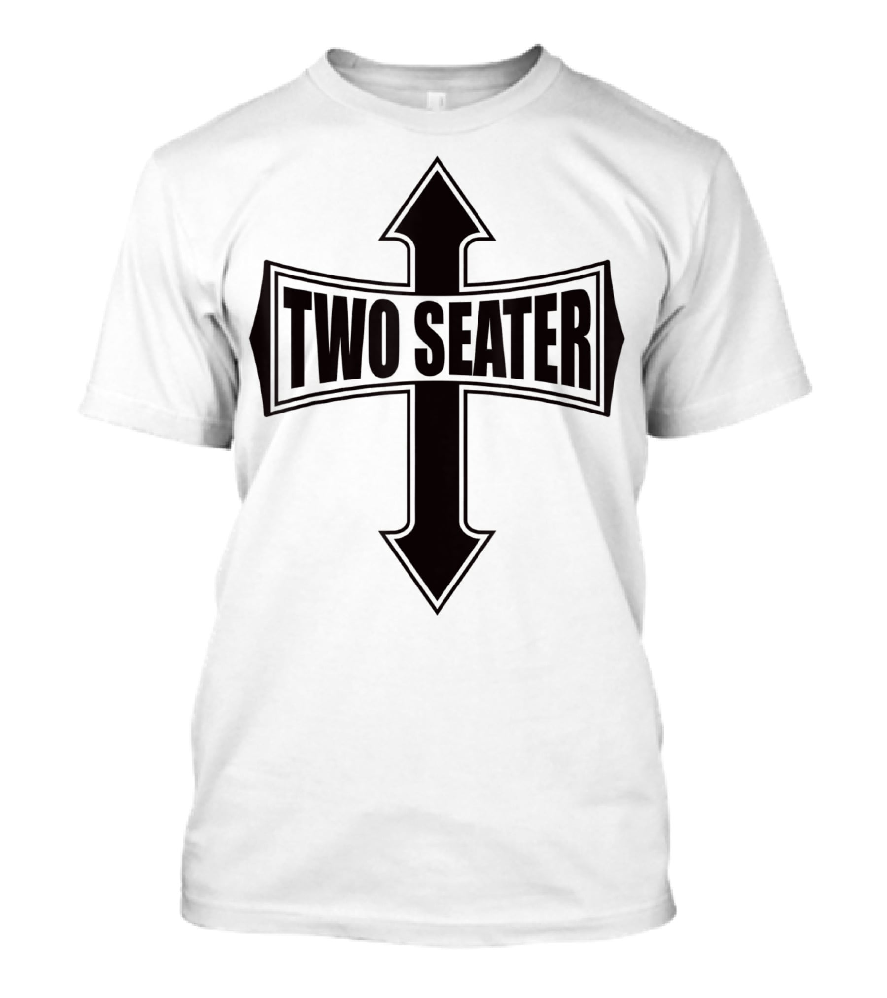 Two Seater Funny Party Gag Cross Arrows T-Shirt