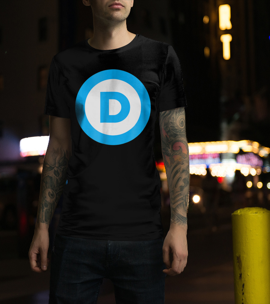 Vote Elect Democrat Freedom D Circle T-Shirt