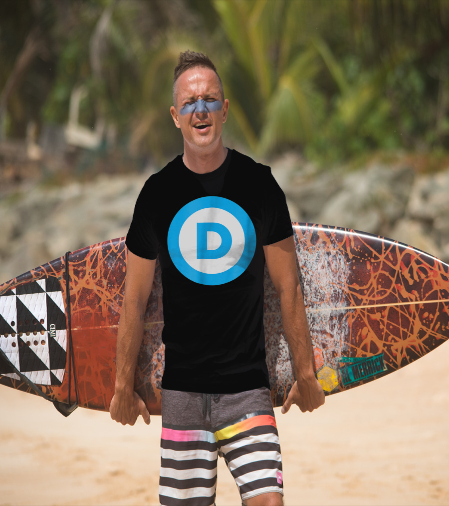Vote Elect Democrat Freedom D Circle T-Shirt