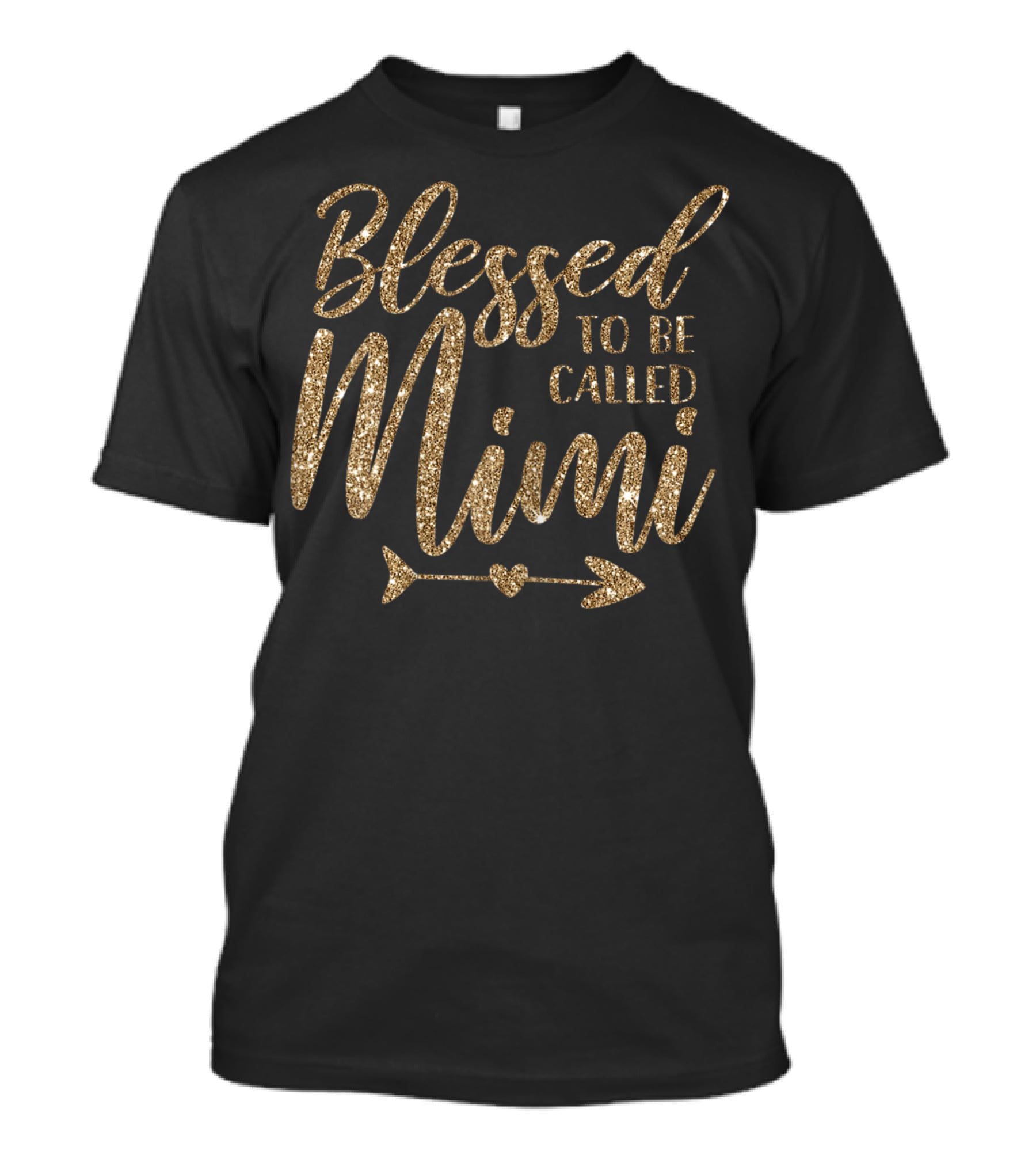 Blessed To Be Called Mimi Glitter Arrow T-Shirt