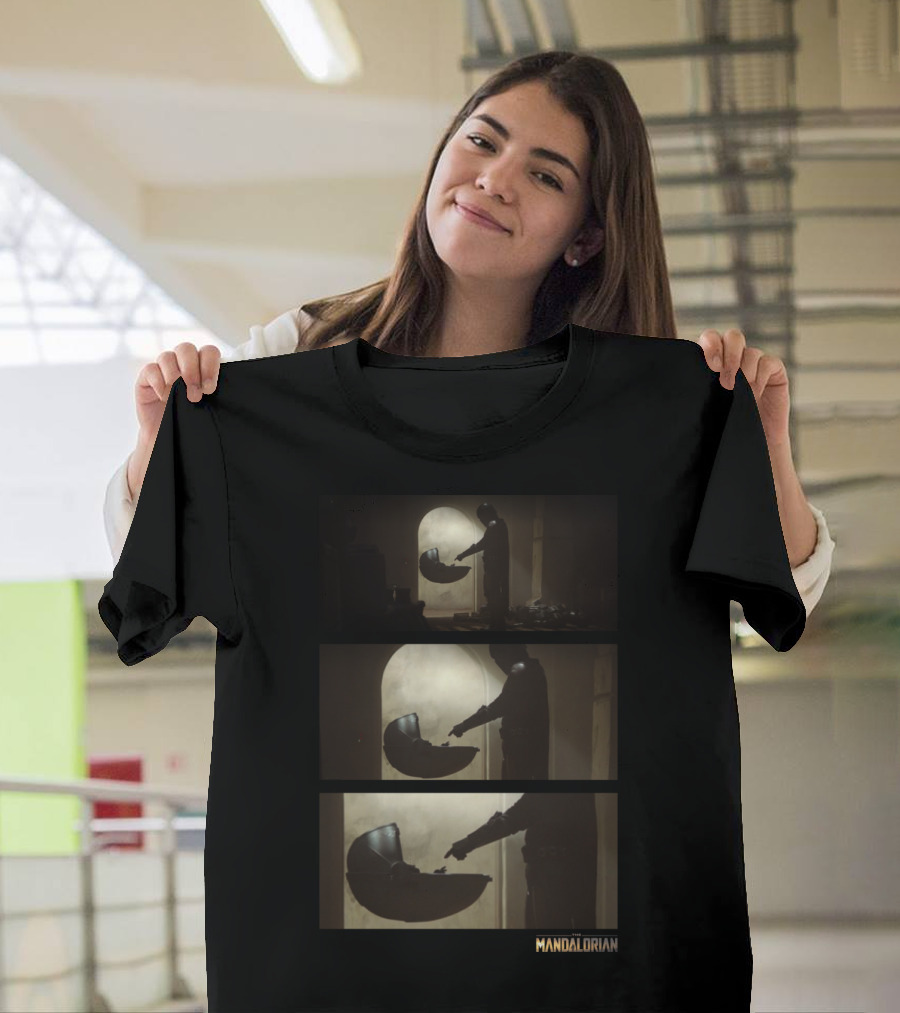The Mandalorian The Child Panel Zoom Star Wars Scenes T-Shirt