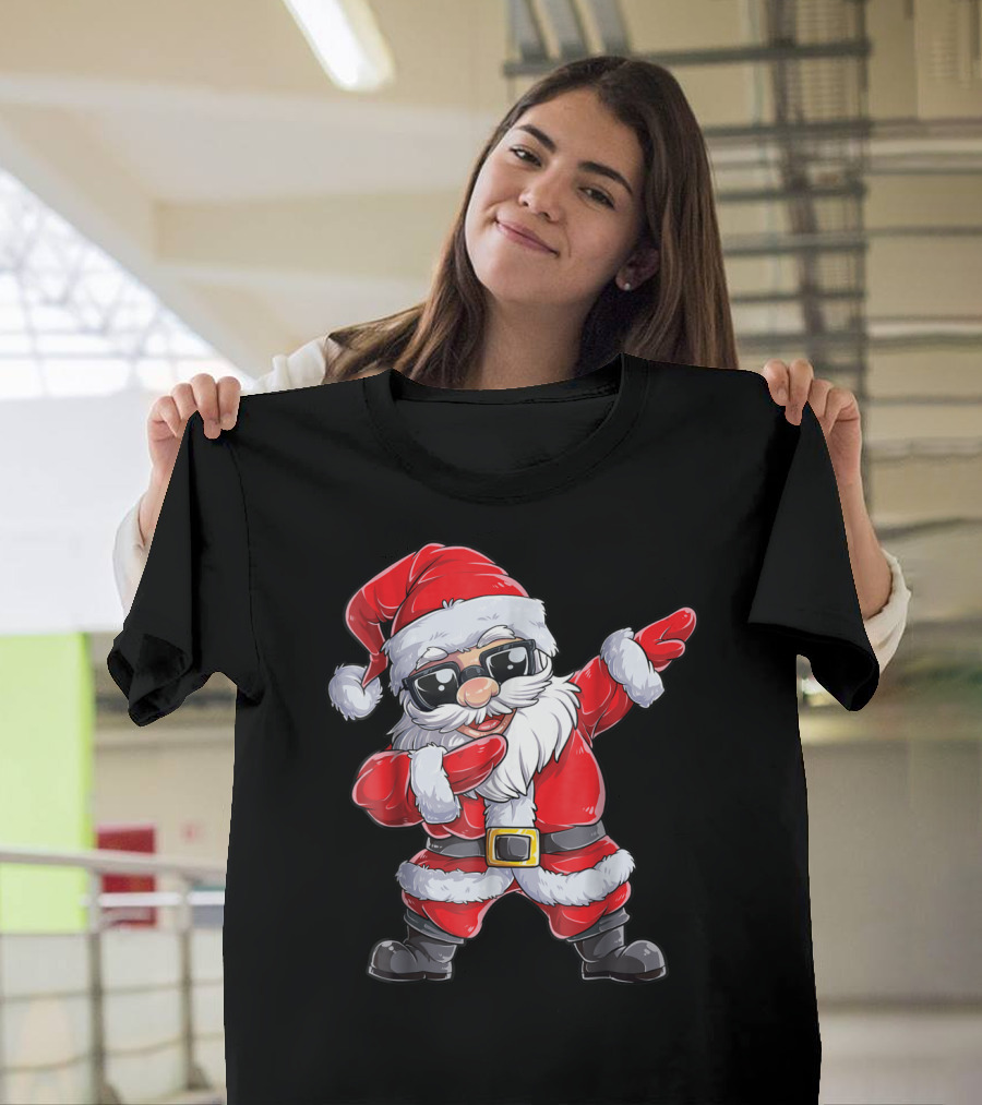 Santa Dab With Sunglasses Joyful Holiday T-Shirt