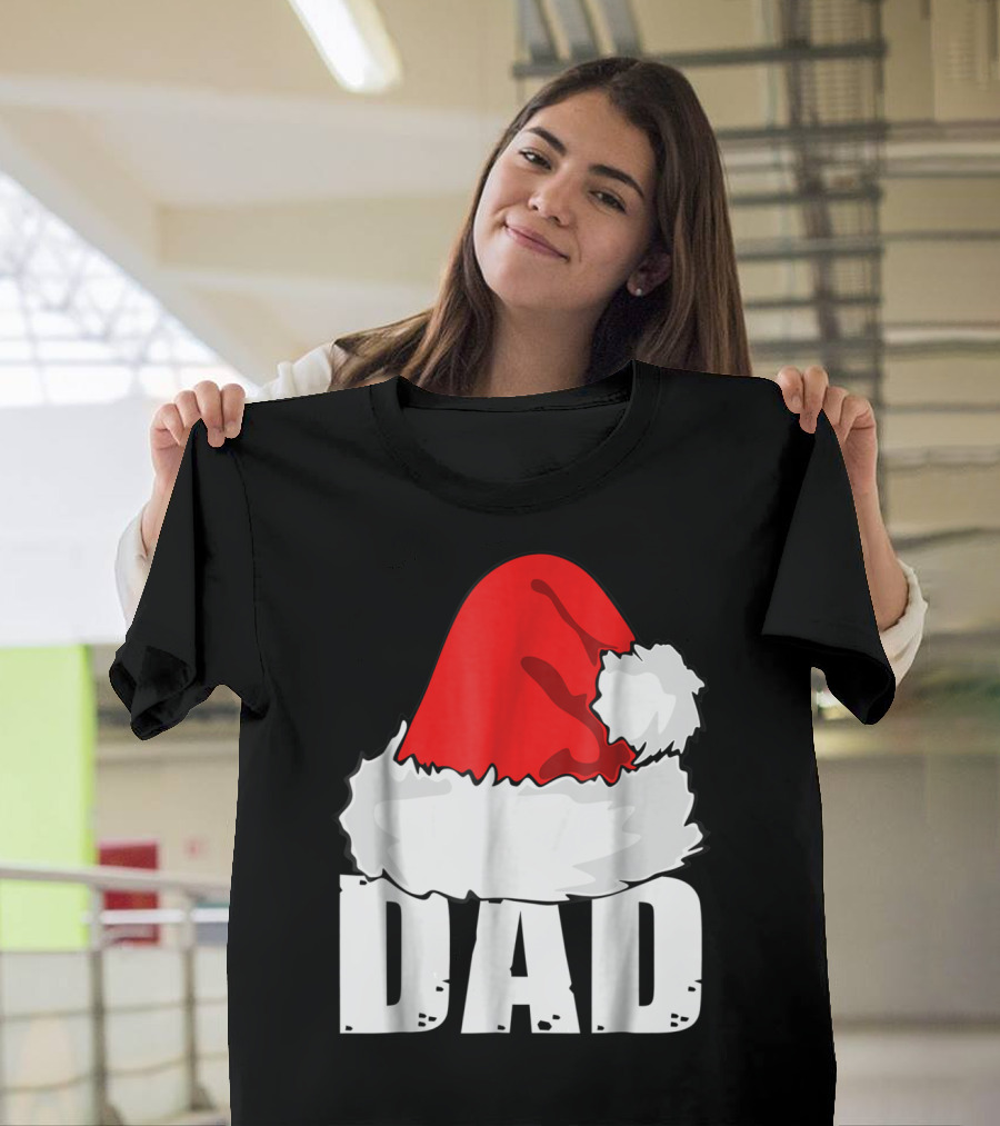 Dad Christmas Santa Hat Family T-Shirt