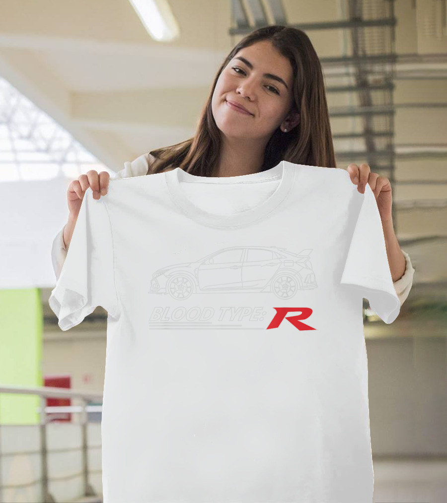 Blood Type R Sports Car Line T-Shirt