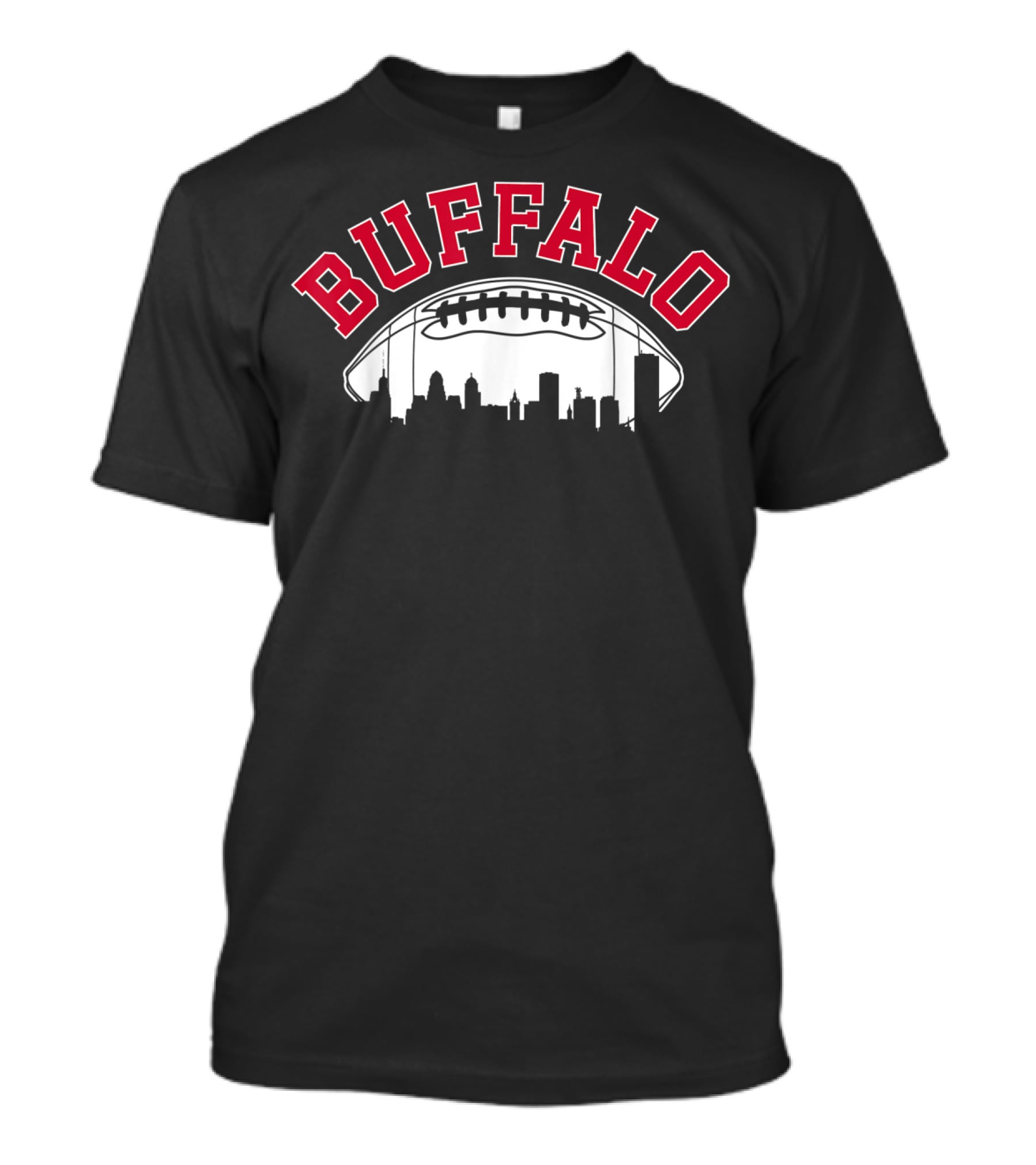 Buffalo Football Skyline New York Vintage T-Shirt