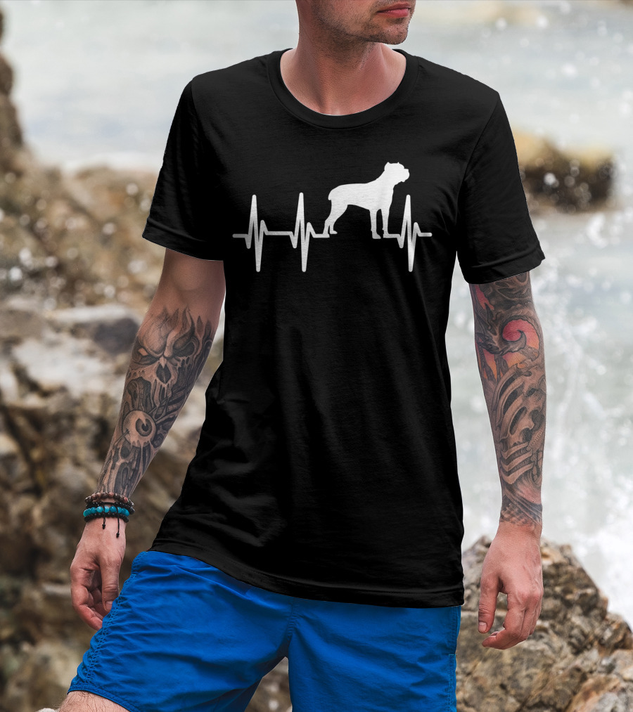 Cane Corso Heartbeat Dog Pet Lover T-Shirt