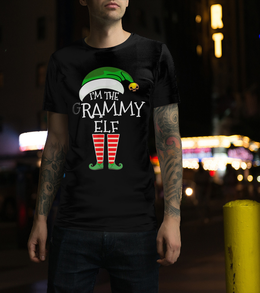 Christmas Family Matching Costume I'm The Grammy Elf T-Shirt
