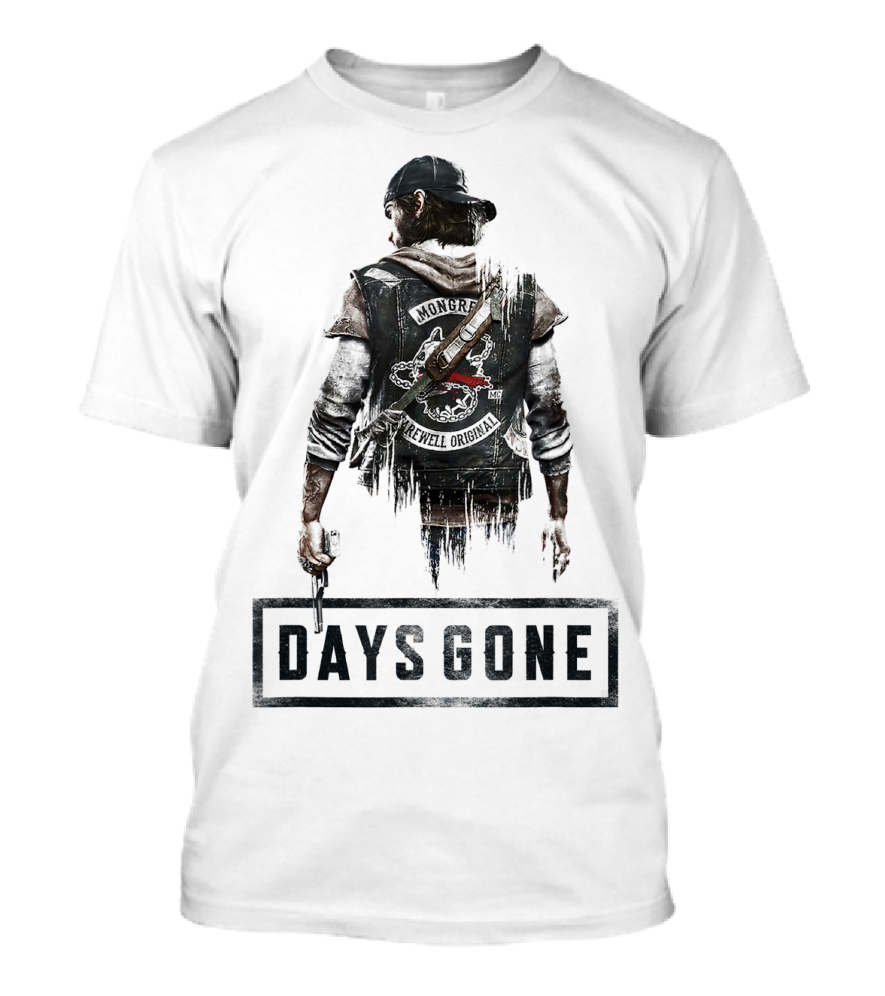 Days Gone Game Character Back View T-Shirt