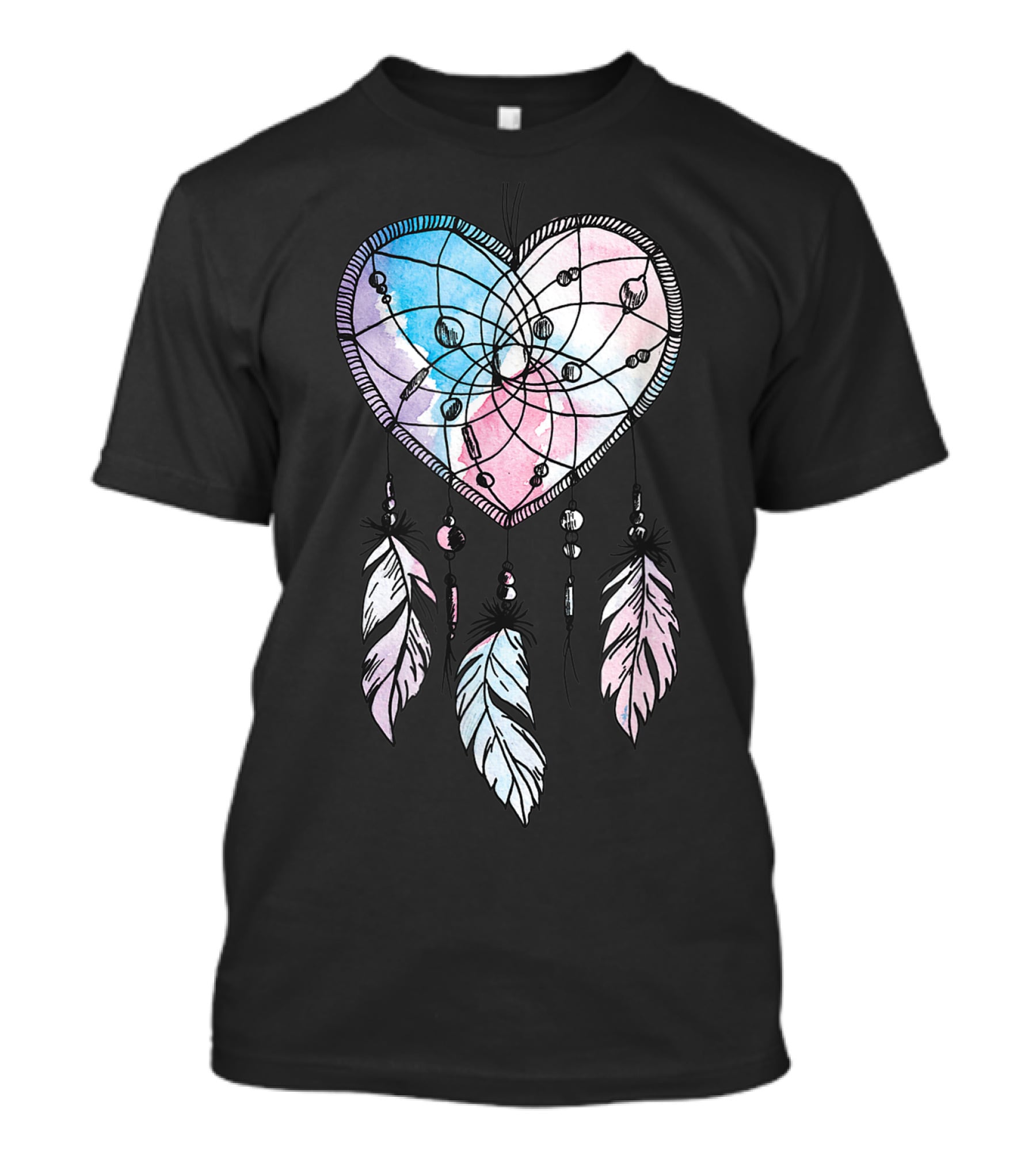 Dream Catcher Native American Heart Boho T-Shirt