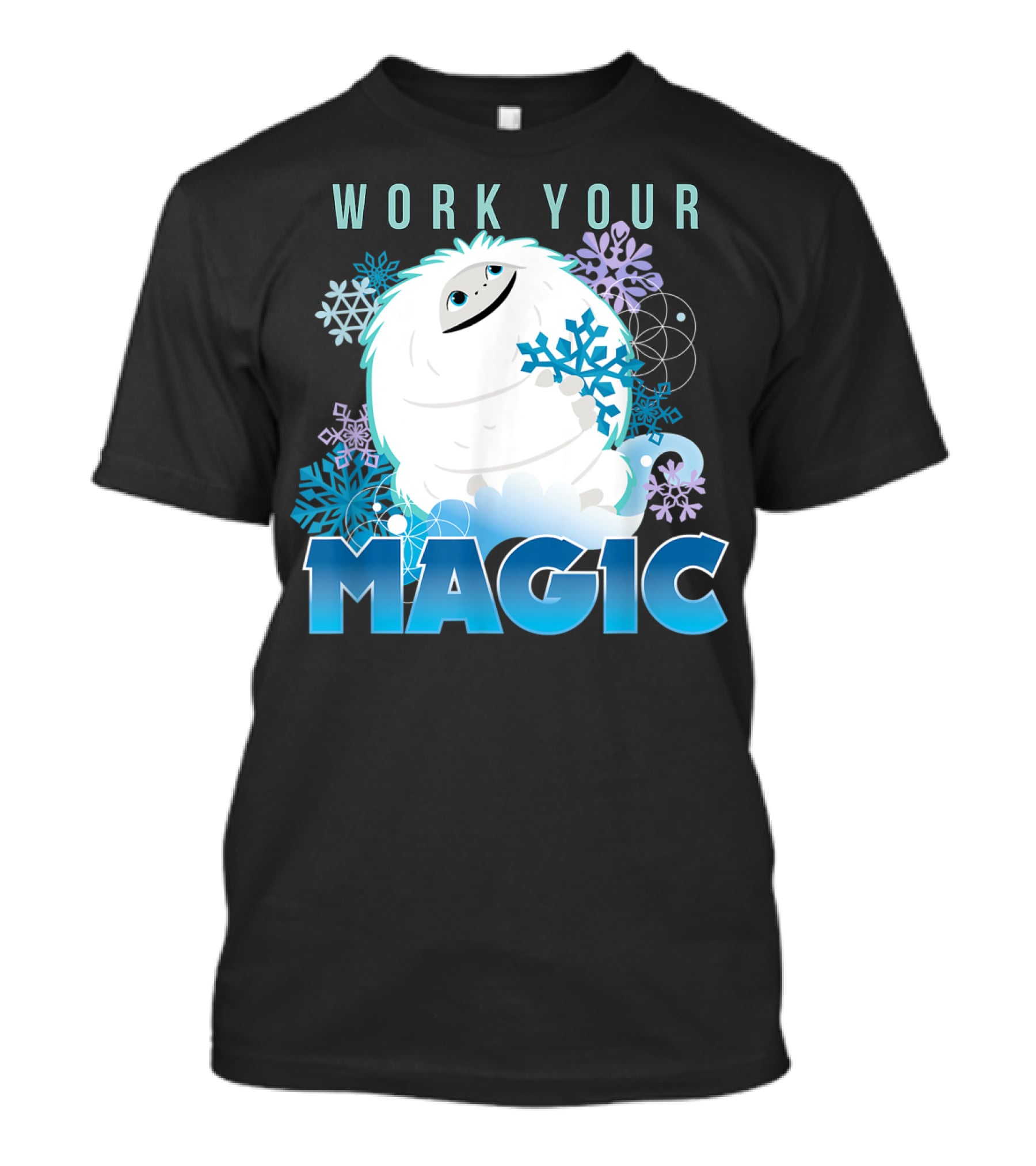 Dreamworks Abominable Work Your Magic Yeti With Snowflakes T-Shirt