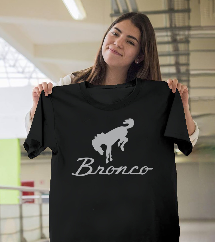 Bronco Gray Ford Iconic Horse T-Shirt