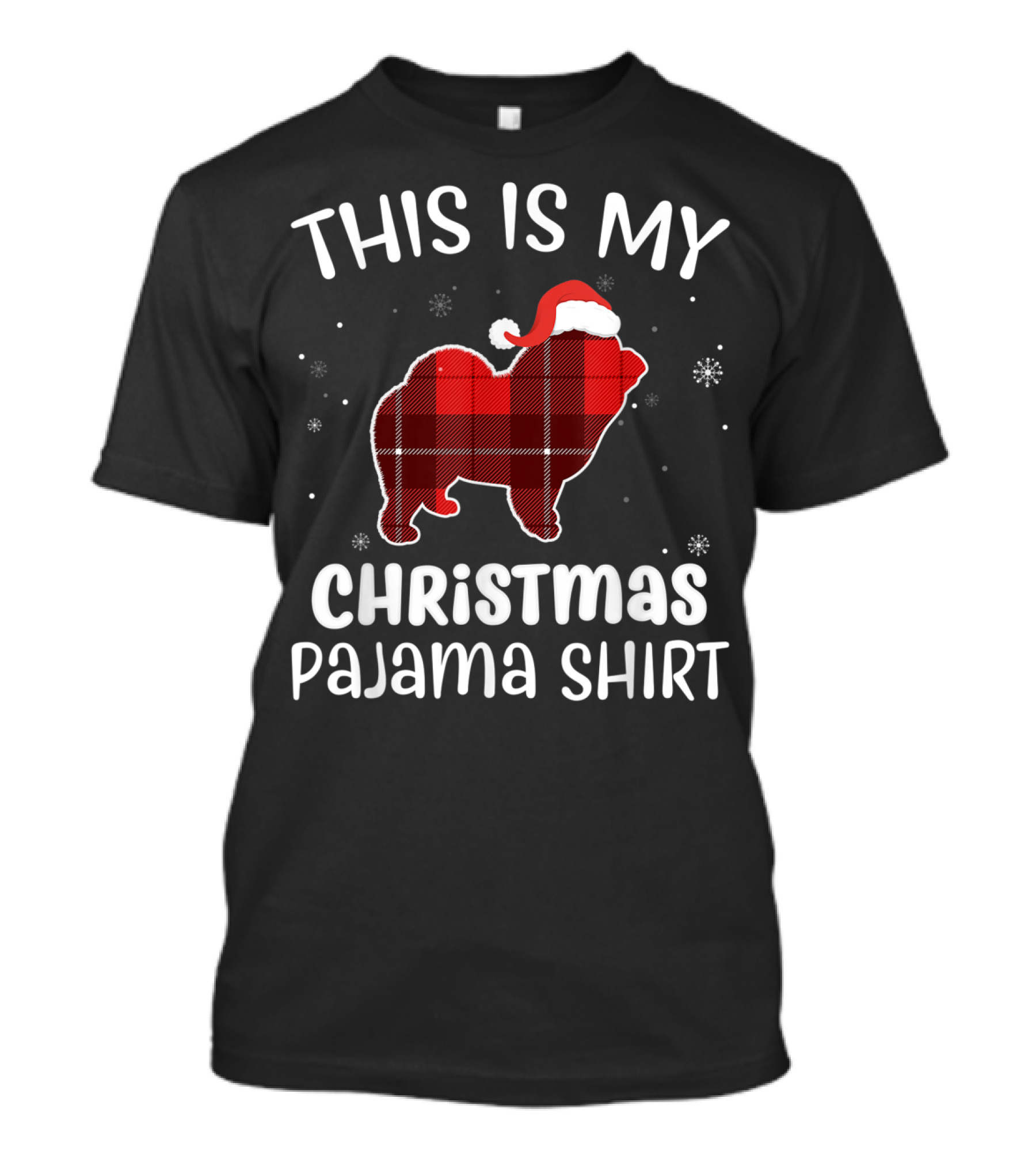 This Is My Christmas Pajama Shirt Chow Chow Dog T-Shirt