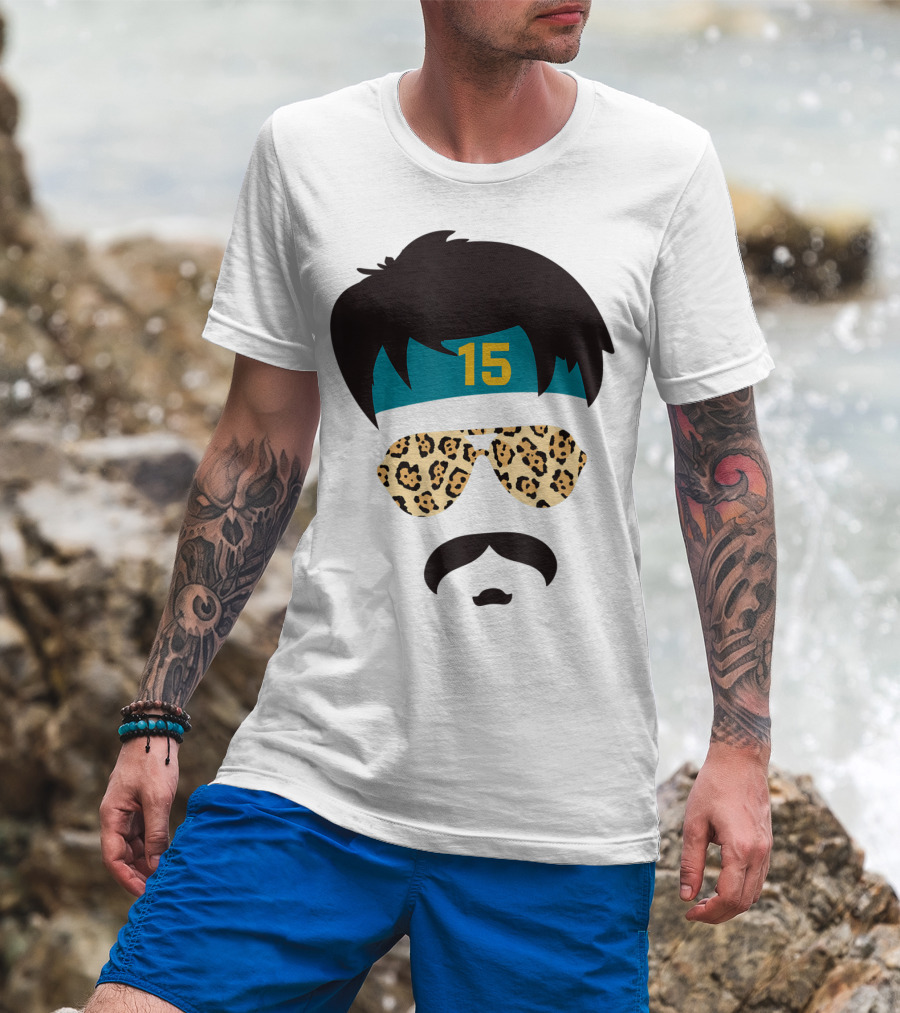 Jacksonville Football Uncle Rico Leopard Sunglasses 15 Headband 904 T-Shirt