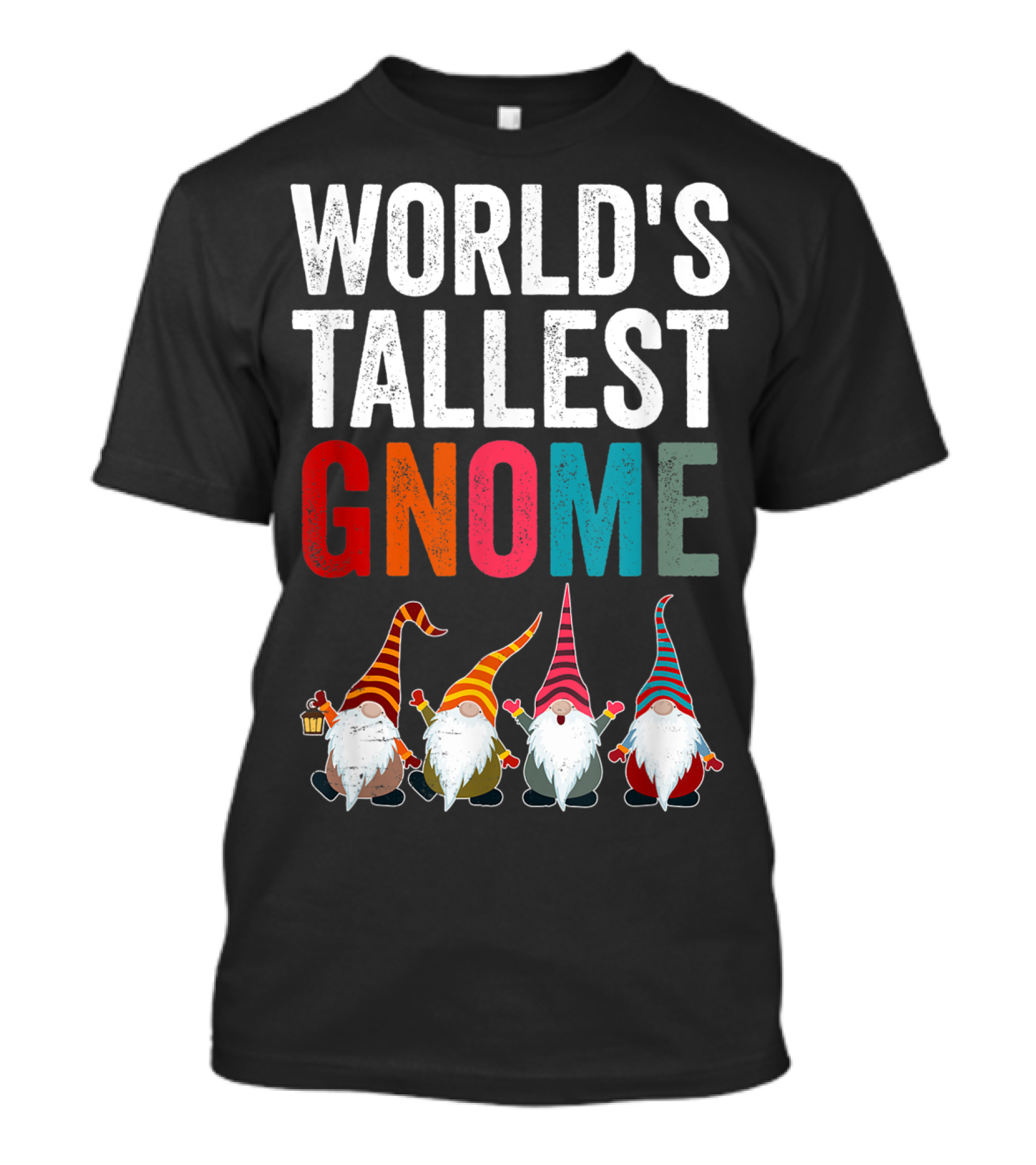 World's Tallest Gnome Christmas Lovers Funny Gnomes T-Shirt