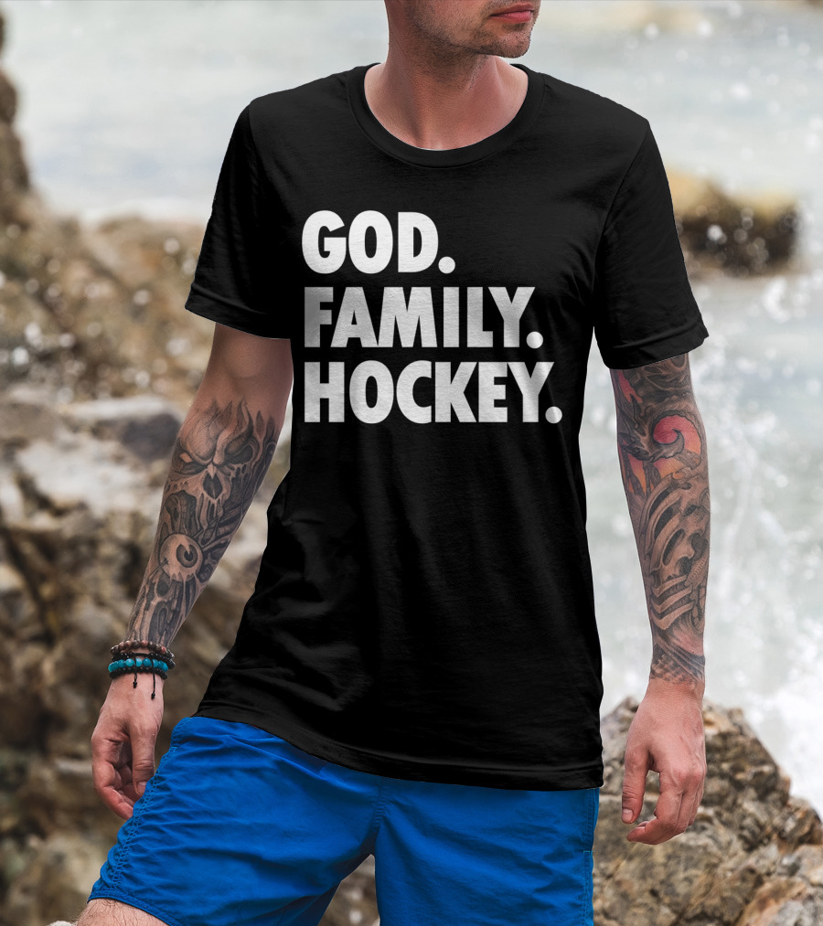 God Family Hockey T-Shirt