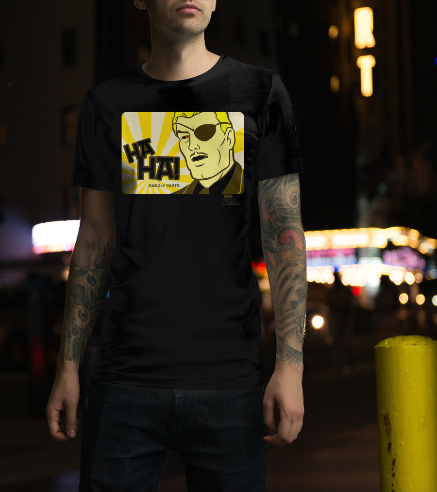 Ha Ha Dangly Parts Harvey Birdman Attorney At Law Phil Ken Sebben T-Shirt