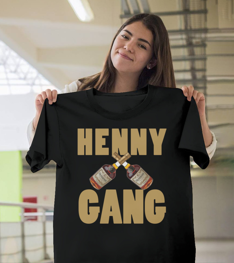 Henny Gang Hennessy Bottle Crossover T-Shirt