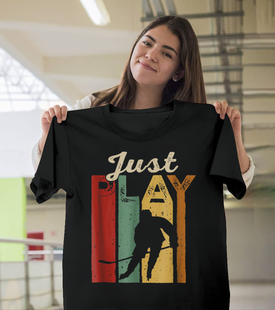 Just Play Hockey Retro T-Shirt
