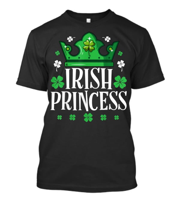 Irish Princess St Patricks Day Crown Shamrock T-Shirt