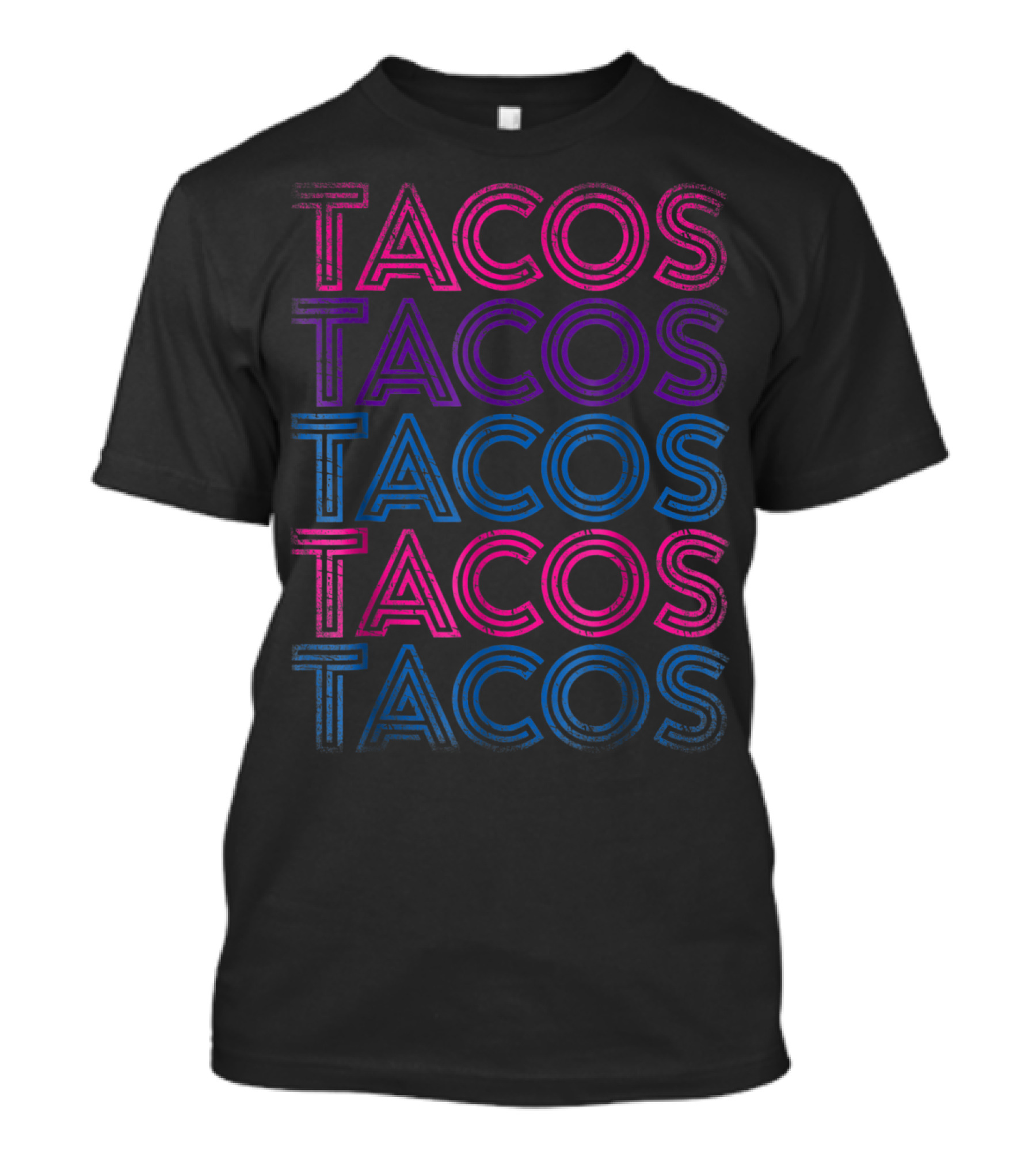 Tacos Tacos Tacos Tacos Tacos Retro Tacos Vintage Taco Tuesday Mexican T-Shirt