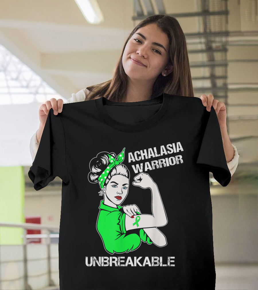 Achalasia Warrior Unbreakable Strong Woman Rosie T-Shirt
