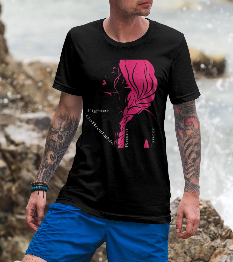 Breast Cancer Fighter Unbreakable Warrior T-Shirt