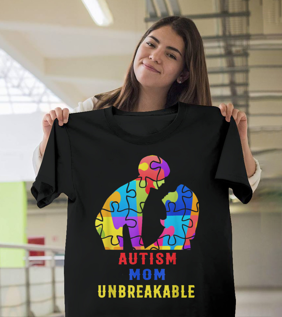 Autism Mom Unbreakable Puzzle T-Shirt