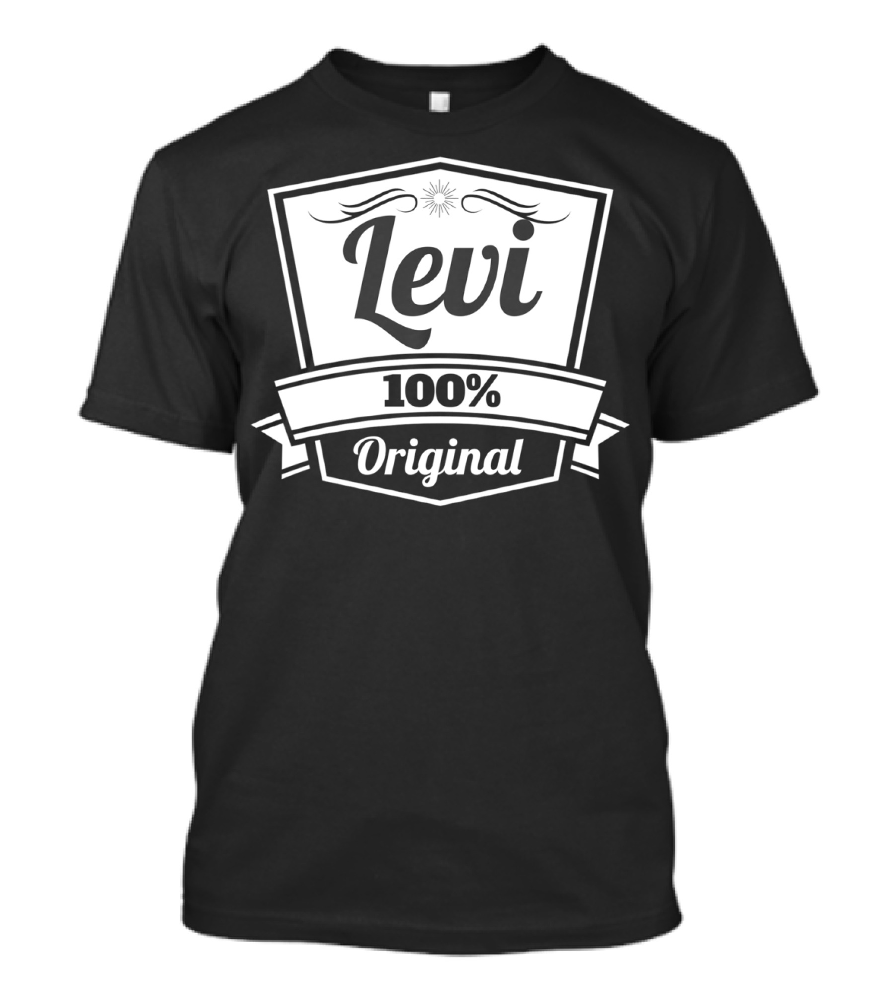 Levi 100 Percent Original Personalized Name Birthday T-Shirt