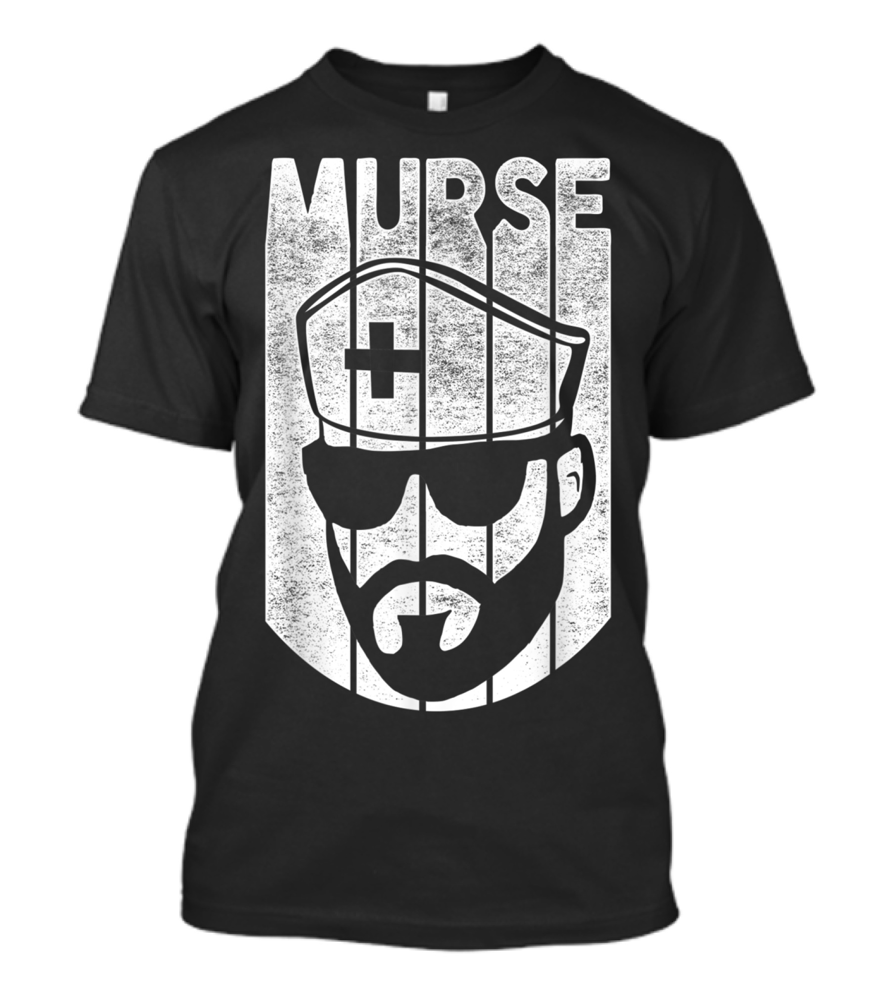 Mens Murse Funny Beard Nurse Male Nurse T-Shirt