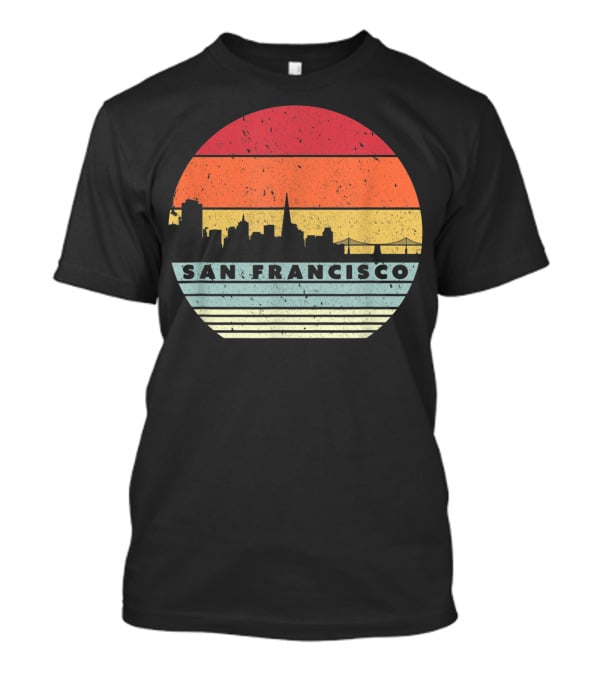 San Francisco Vintage Skyline Souvenir USA T-Shirt