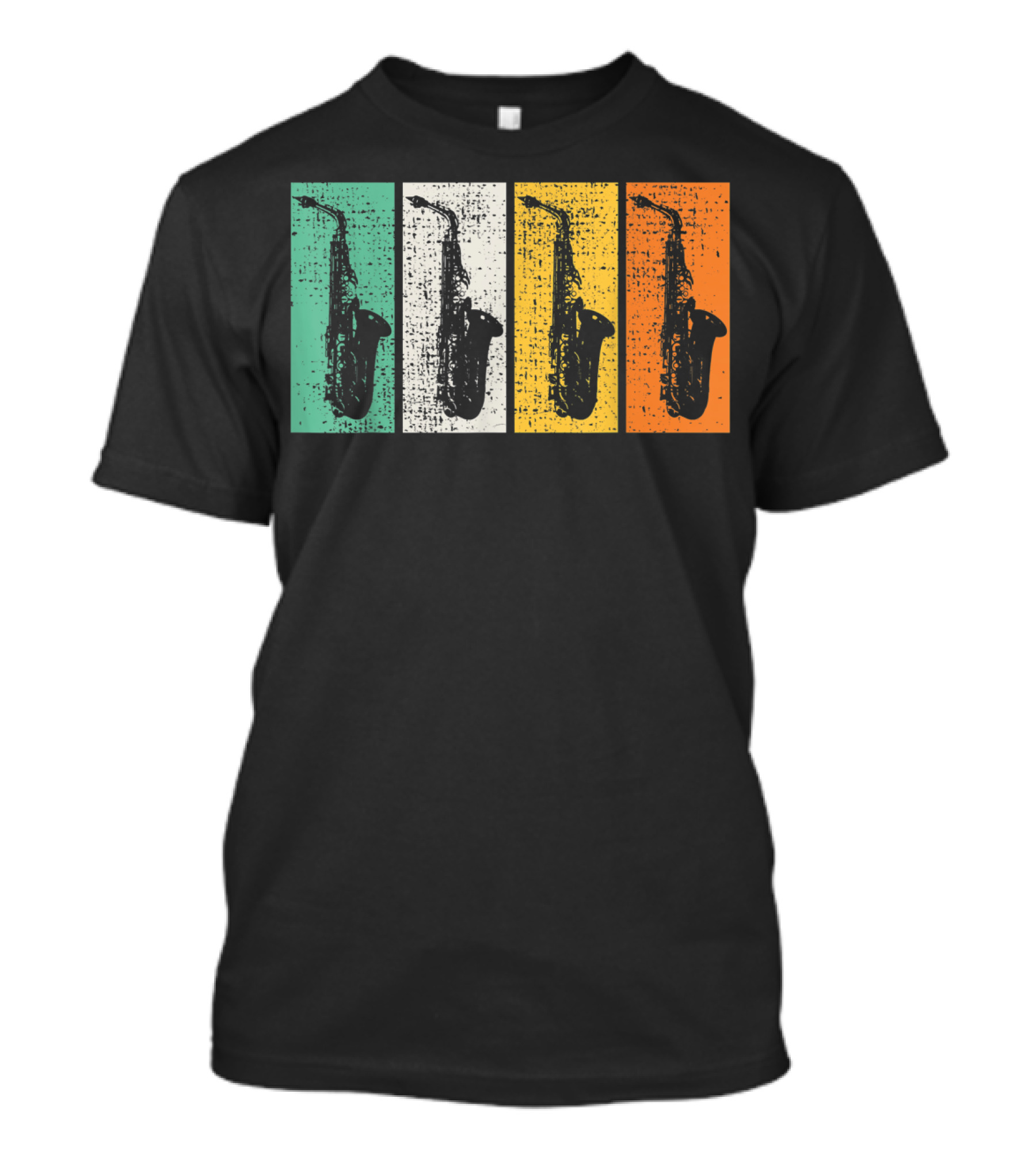 Retro Saxophone Pop Art Marching Band Sax T-Shirt