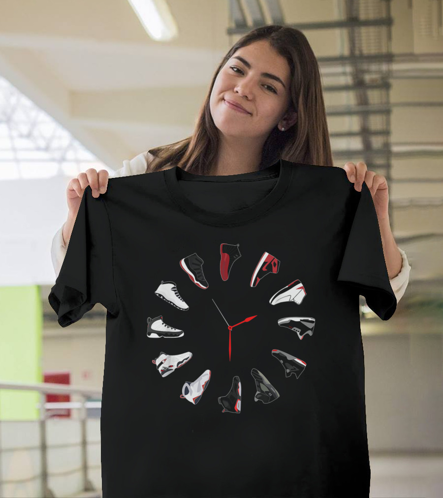Sneaker Clock with Iconic Shoe T-Shirt