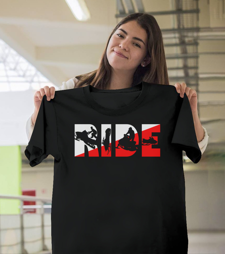 Ride Snowmobile Motor Sled Adventure T-Shirt