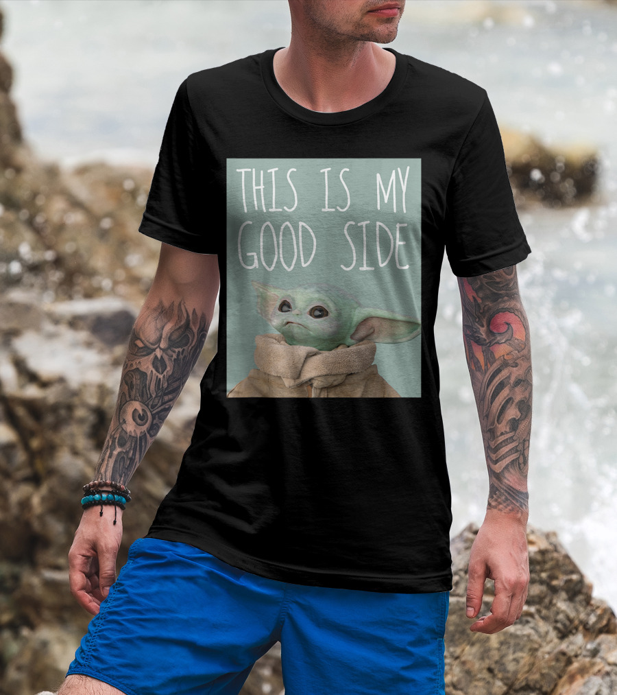 This Is My Good Side Star Wars The Mandalorian The Child T-Shirt