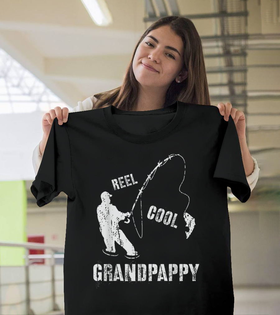 Reel Cool Grandpappy Fishing Fisherman Vintage T-Shirt