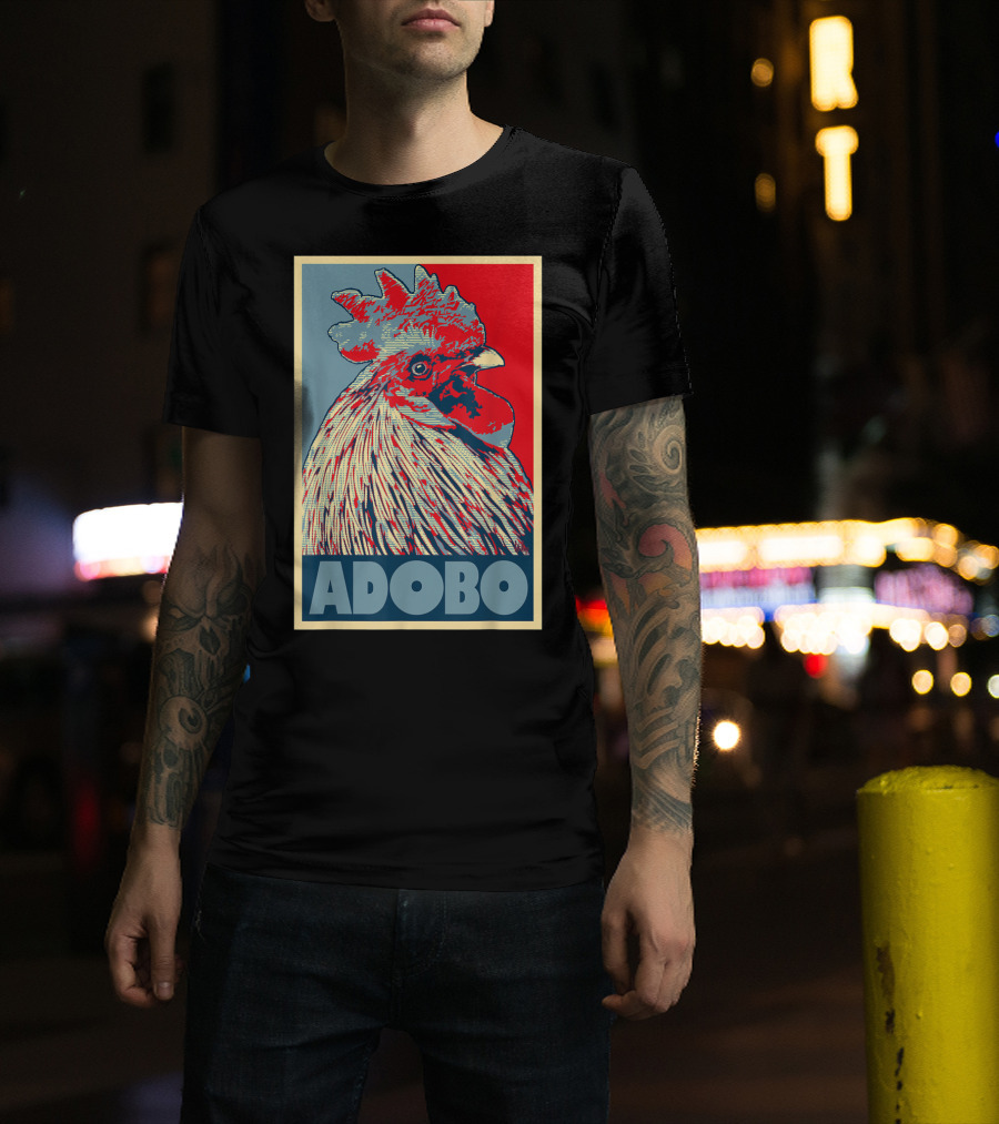HOPE Adobo For FilAm Families And Friends Rooster T-Shirt