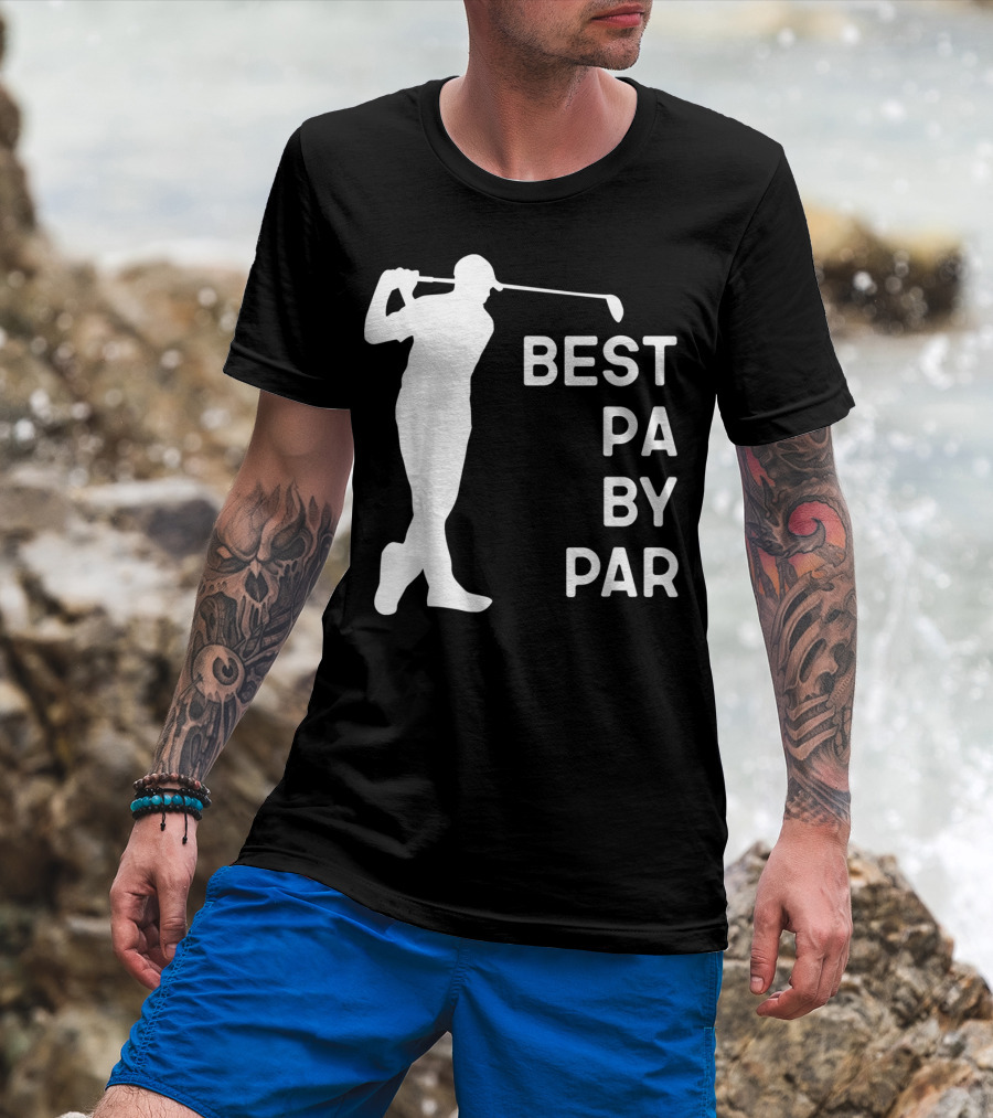 Best Pa By Par Golf Silhouette With Golfer Swing T-Shirt