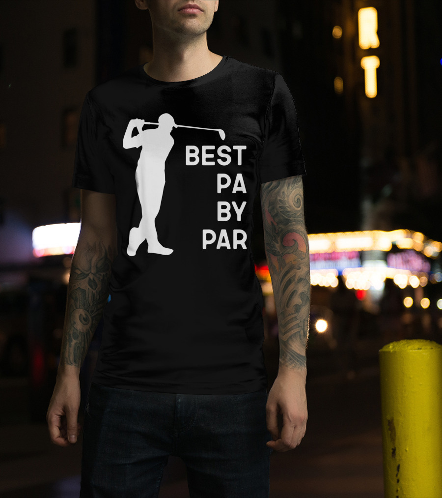 Best Pa By Par Golf Silhouette With Golfer Swing T-Shirt