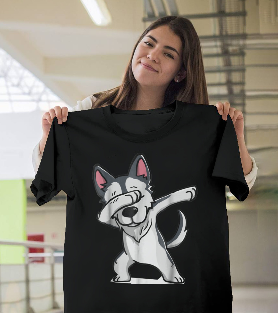 Cute Funny Dabbing Wolf Dab T-Shirt