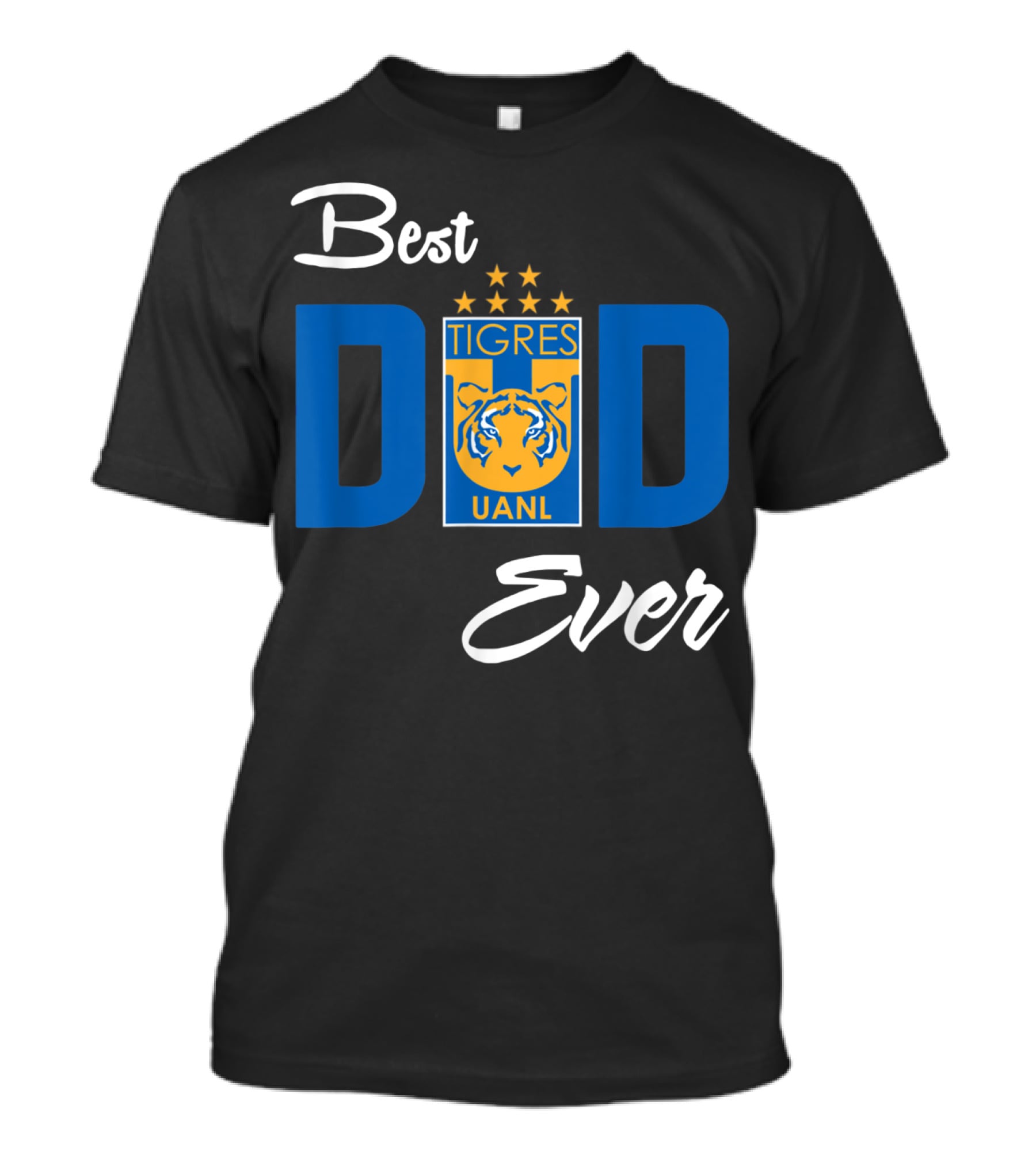 Best Dad Ever FC Tigres UANL Logo Mexico T-Shirt