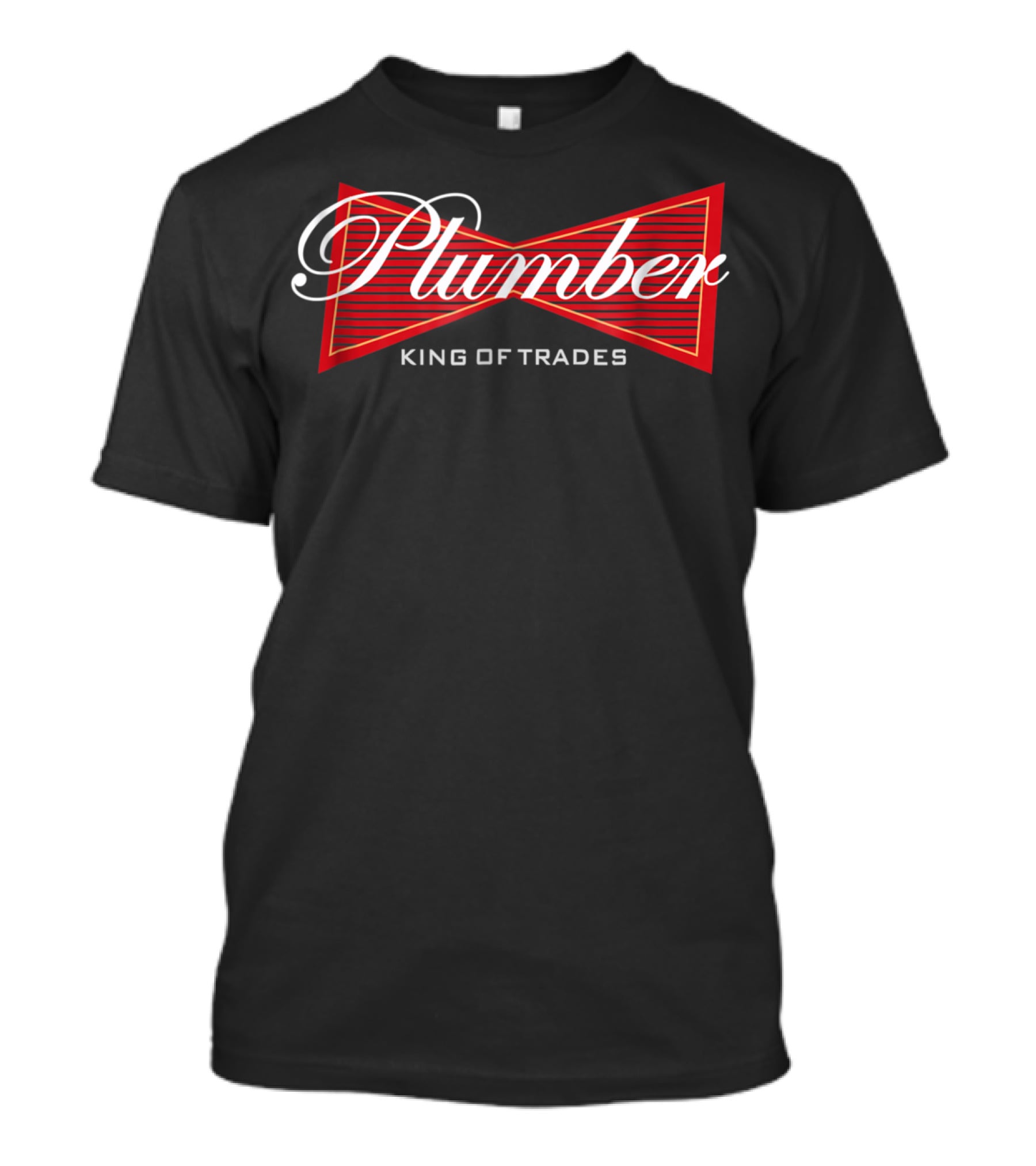 Plumber King Of Trades Red Bowtie T-Shirt