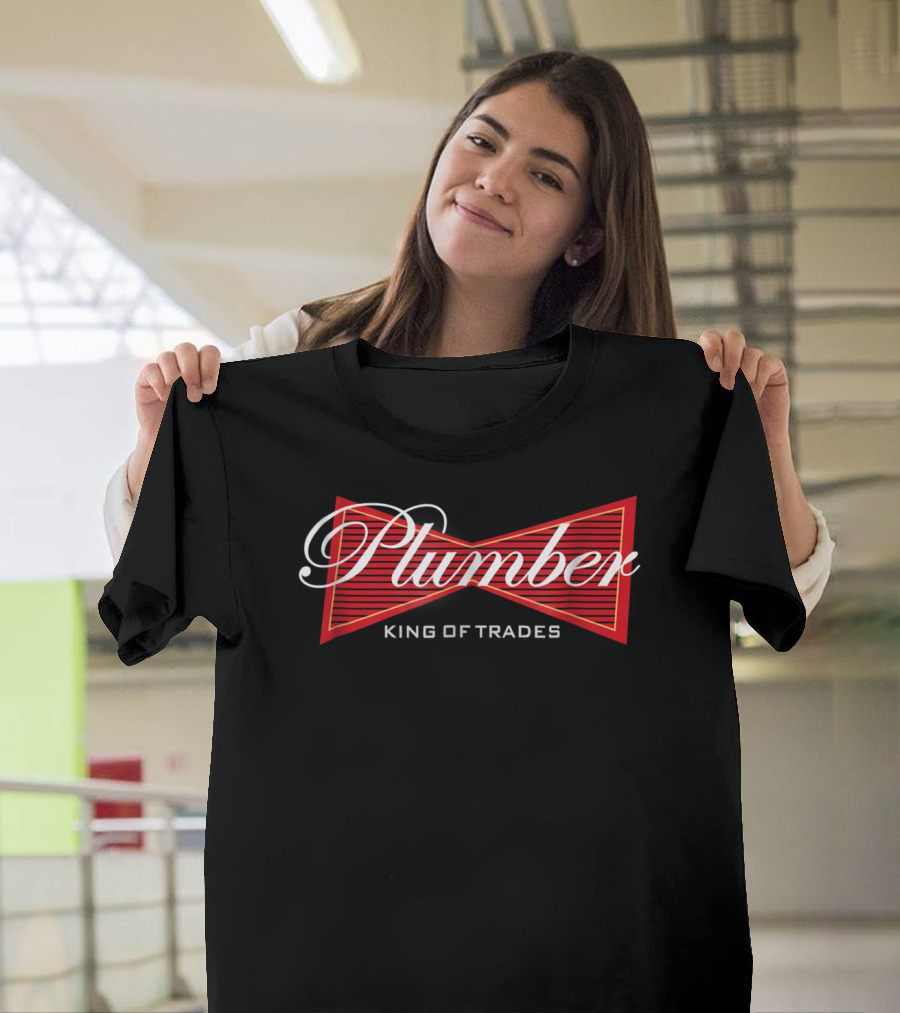 Plumber King Of Trades Red Bowtie T-Shirt