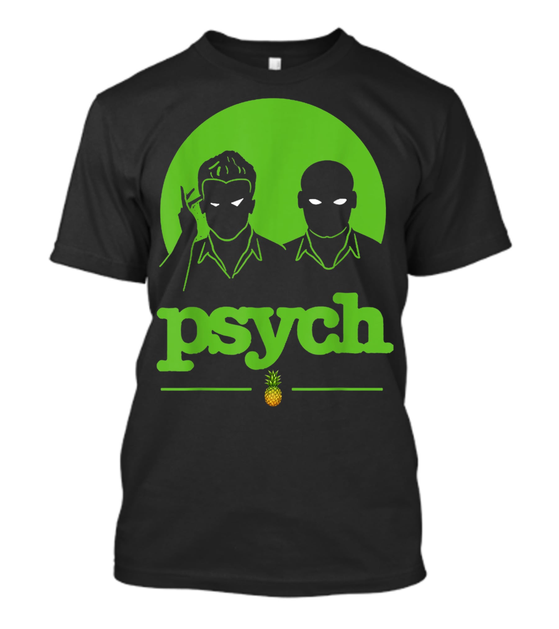 Psych Gus Shawn Spencer Funny Unique Pineapple T-Shirt