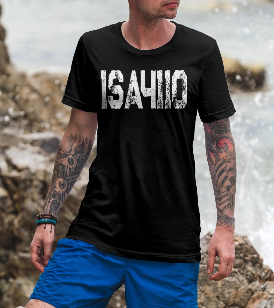 Isaiah 41 10 Grunge Text Style Do Not Fear Bible Verse T-Shirt